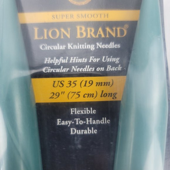 New Lion Brand Circular Knitting Needles Size US 35 (19 mm) 29" (75 cm) Long - Picture 5 of 7